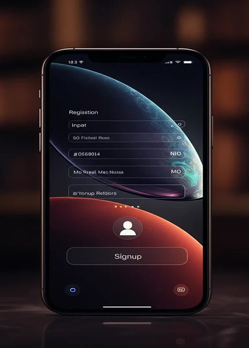 Screenshot of the registration form showcasing quick account creation steps